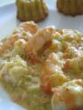 Estouffade de concombre aux crevettes